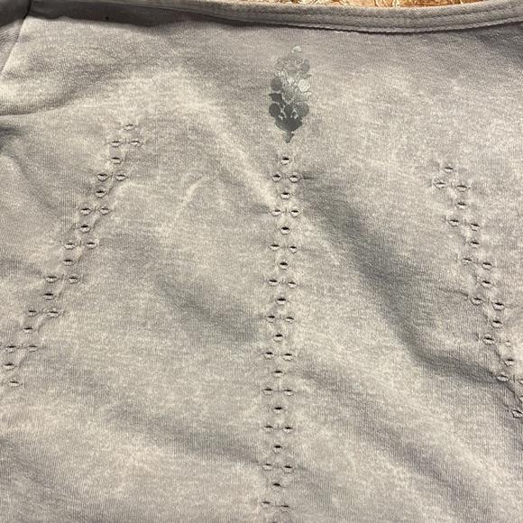 Free People Onesie with Logo! Good Karma Onesie Ice Grey XS/S Brand New - Picture 4 of 5